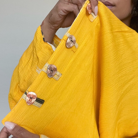 Vintage Yellow & Crème Cardigan - Picture 4 of 12